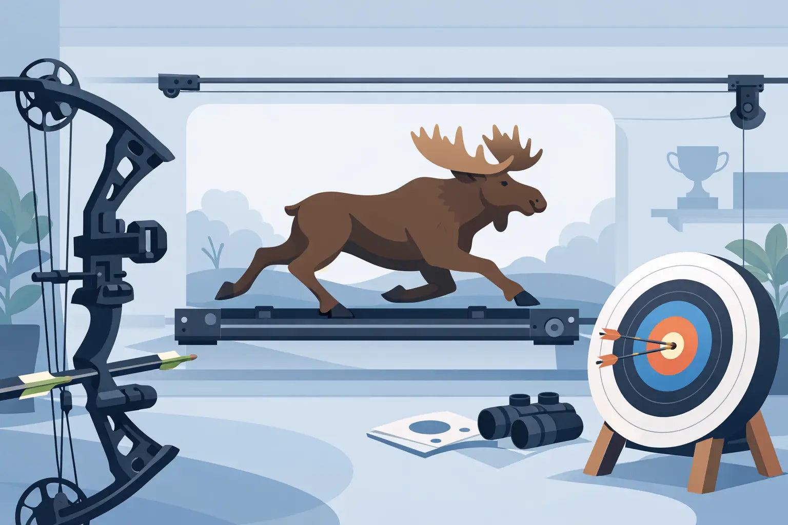 Running Moose Training Target at Home