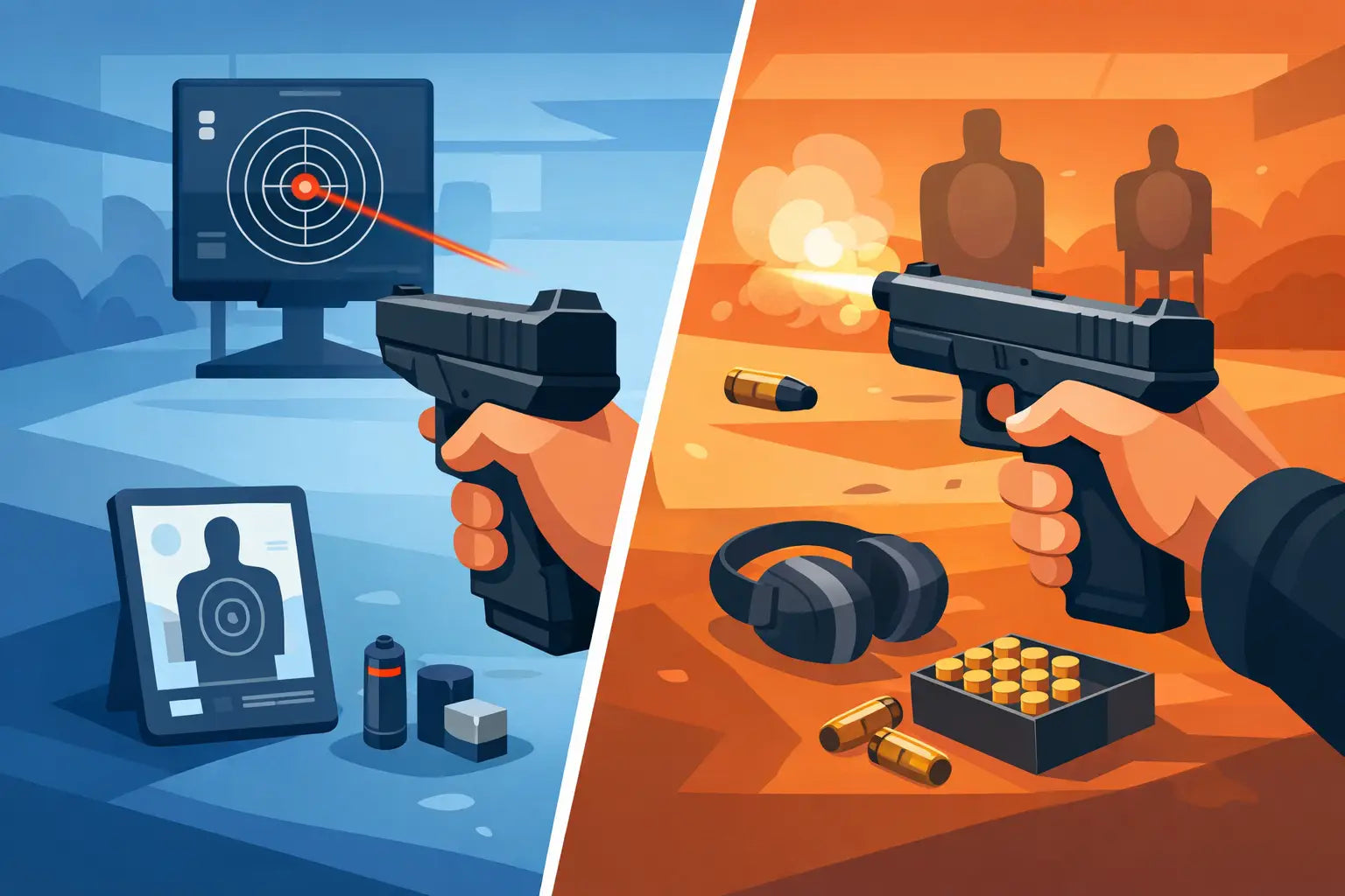 Laser Training Versus Live Fire for Better Shooting