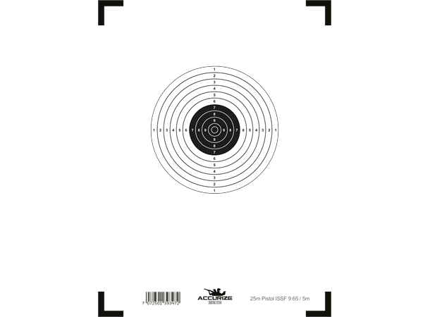 Front target pistol 25m ISSF 9.65/5m