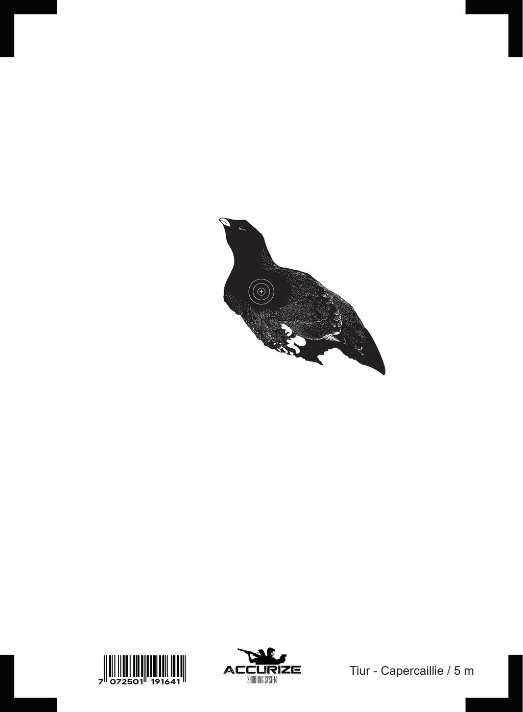 Front target Capercaillie /5 m